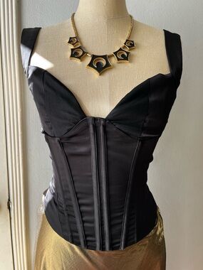 NWT•Black Bustier•90’s Style•Sz 4 US